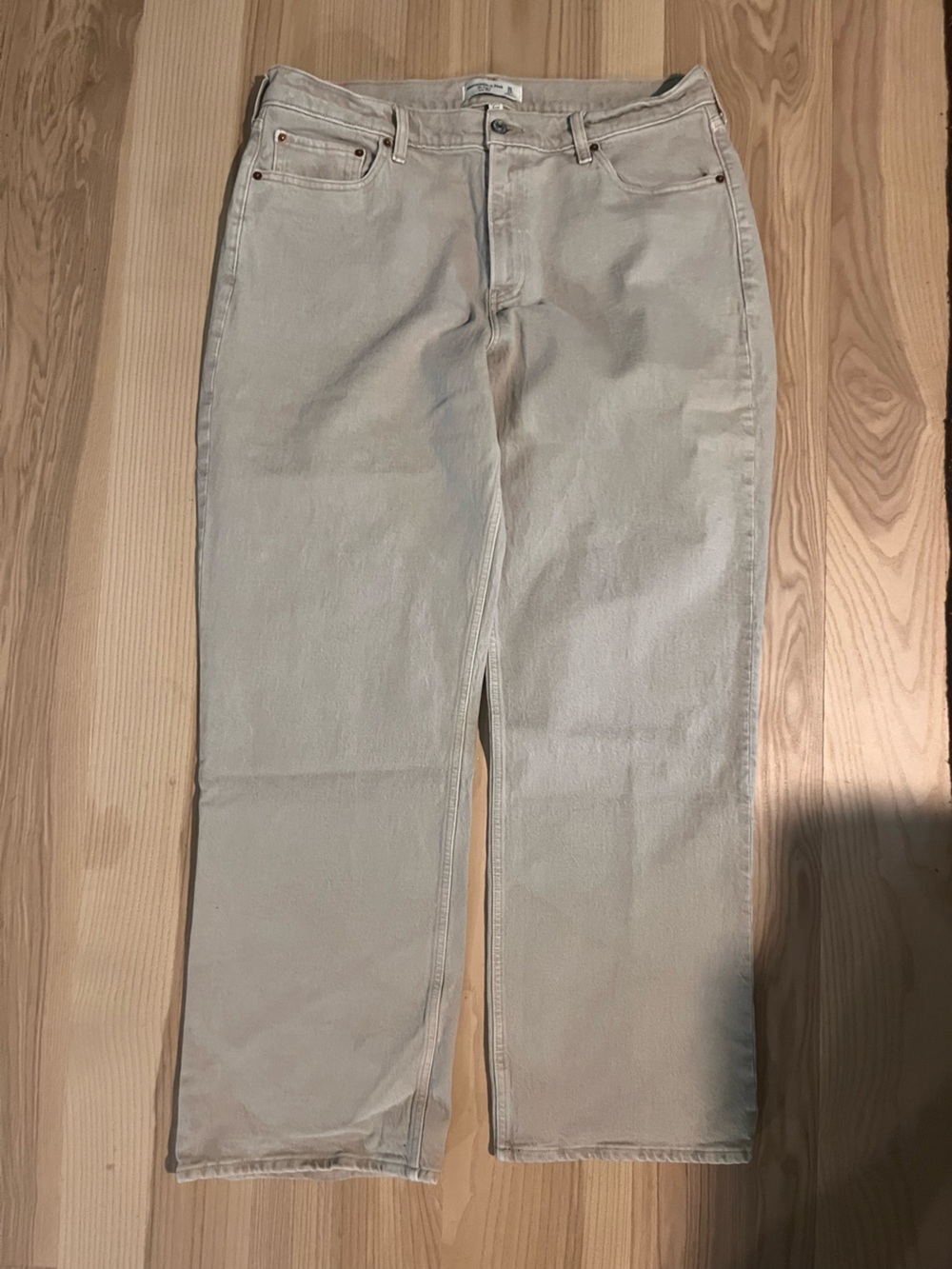 Curve love Low Rise Baggy Jean, Chai